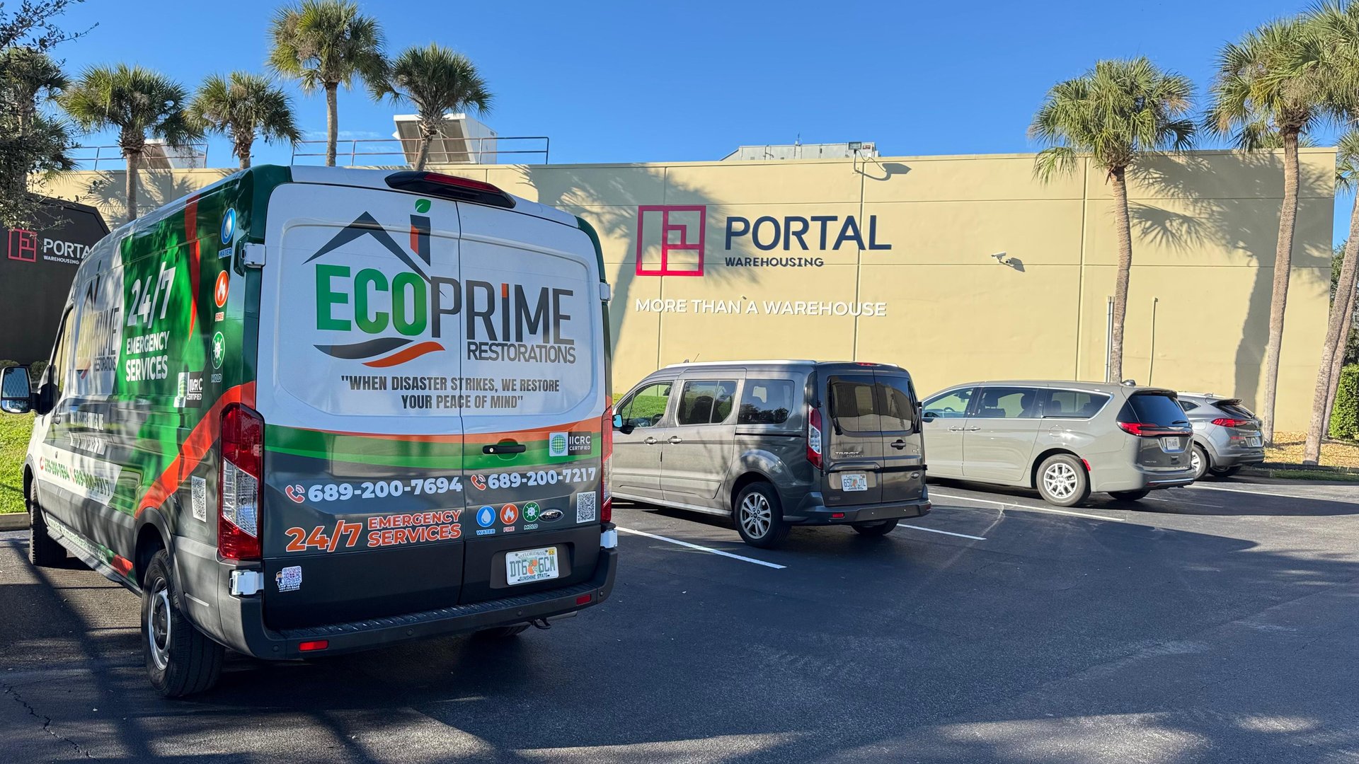 Eco Prime Restoration emergency van in Orlando, FL